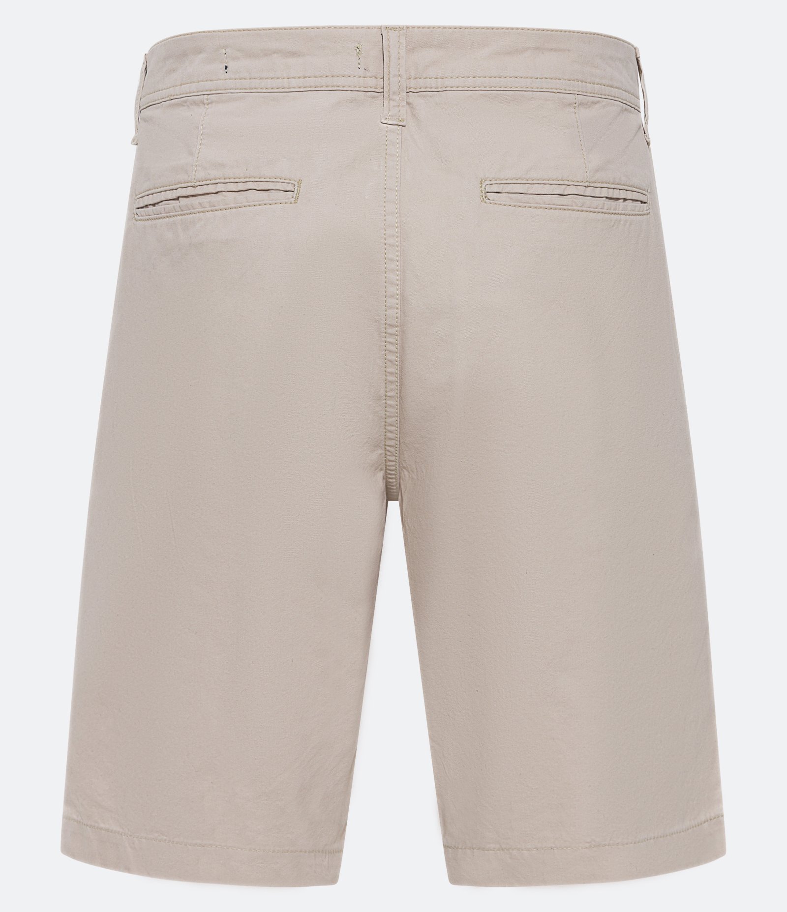 Bermuda Reta em Sarja com Bolso Bege Claro 6