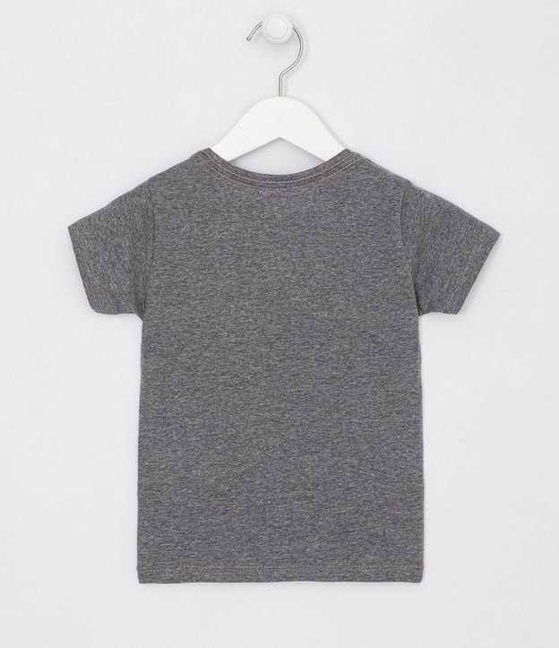 Camiseta Infantil Estampa Controle Game - Tam 1 a 5 anos | Póim (1 a 5 anos) | Cinza médio | 03