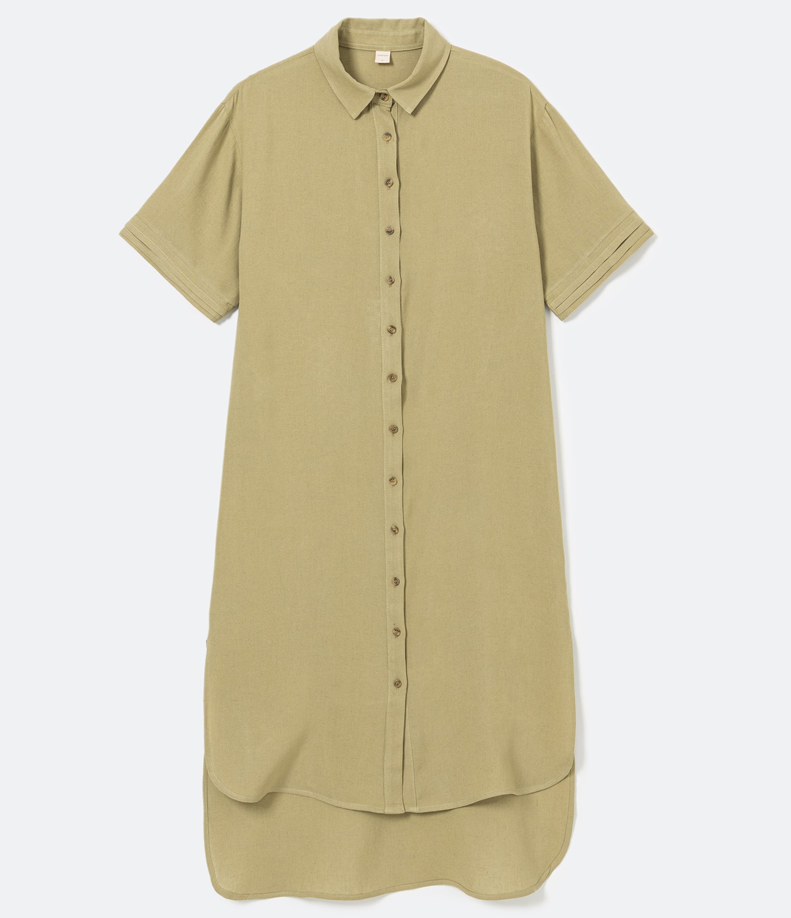 Vestido Midi Chemise em Viscolinho com Manga Curta 5