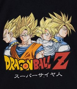 Camiseta Infantil Estampa do Dragon Ball - Tam 5 a 14 anos