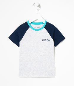 Camiseta Infantil Estampa Wild Day - Tam 1 a 5 anos