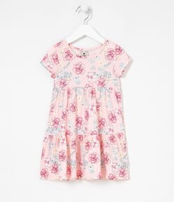 Vestido Infantil Estampa Floral - Tam 1 a 5 Anos