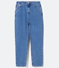 Pantalón Mom Jeans con Elástico en la Cintura