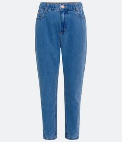 Calça Mom Jeans com Elástico na Cintura