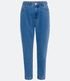 Imagem miniatura do produto Pantalón Mom Jeans con Elástico en la Cintura Azul 7