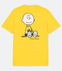 Camiseta Manga Curta Estampa Charlie Brown