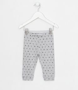 Pantalón Infantil con Estampado de Mini Triángulo - Tam 0 a 18 meses