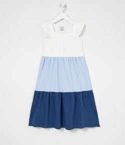 Vestido Infantil Recortes Marias - Tam 5 a 14 anos