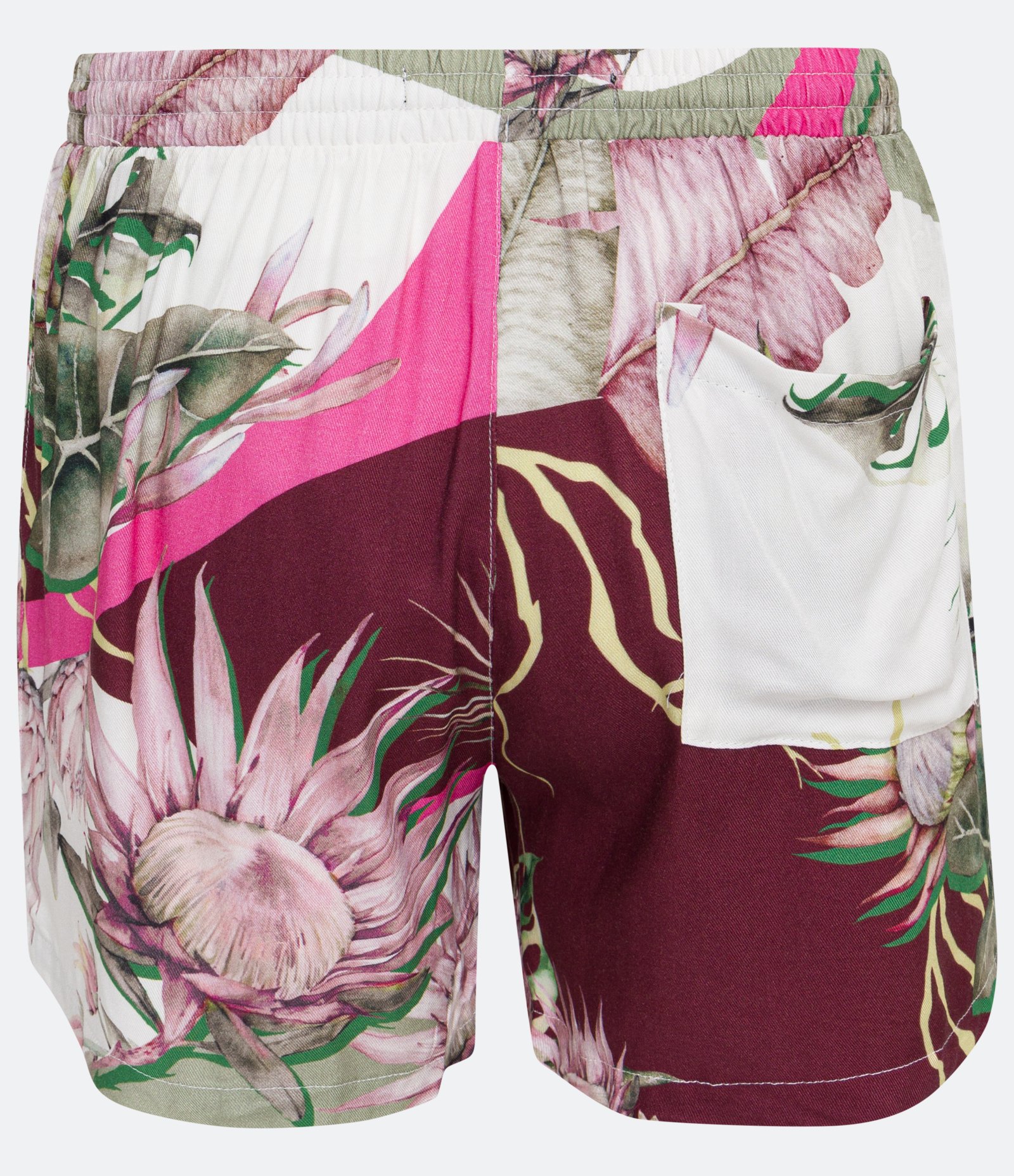 Bermuda em Viscose com Estampa Floral Cinza 7