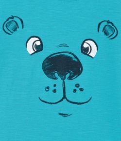 Camiseta Infantil Estampa de Urso - Tam 1 a 5 anos