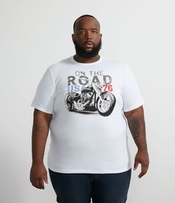 Camiseta Manga Curta em Algodão On The Road - Plus Size