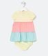 Imagem miniatura do produto Vestido Infantil Marias Recortes Neón con Bombachas - Talle 0 a 18 meses Amarillo 2