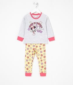 Pijama Infantil Longo Estampa Minnie e Margarida - Tam 1 a 4 anos