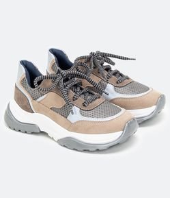 Tenis Infantil Chunky Recortes Sola Bicolor - Tam 28 ao 35