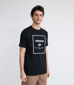 Camiseta Manga Curta Estampa Urso Venice