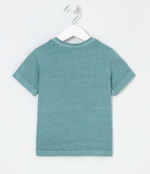 Camiseta Infantil Lavada com Bolsinho - 1 a 5 anos | Fuzarka (5 a 14 anos) | Azul | 01