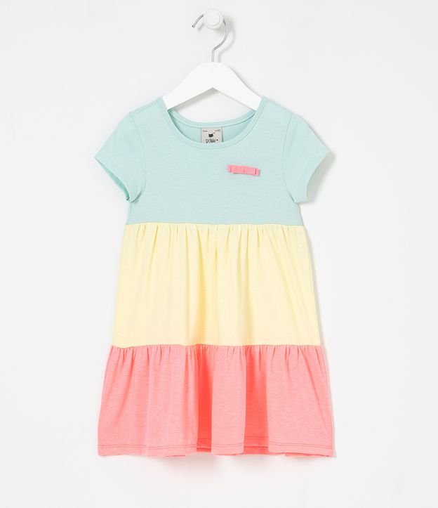 Vestido Infantil Recortes Marias - Talle 1 a 5 años Multicolores 1