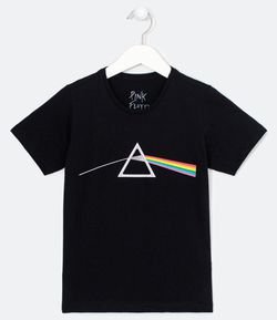 Camiseta Infantil Estampa Pink Floyd - Tam 2 a 14 anos
