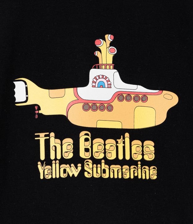Remera Infantil Estampado Submarino The Beatles- Talle 2 a 14 años Negro 3
