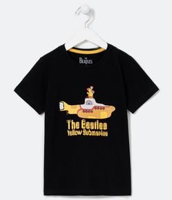 Camiseta Infantil Estampa Submarino The Beatles- Tam 2 a 14 anos