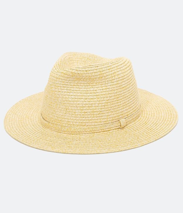 Chapéu de Praia Panamá Texturizado com Cinto