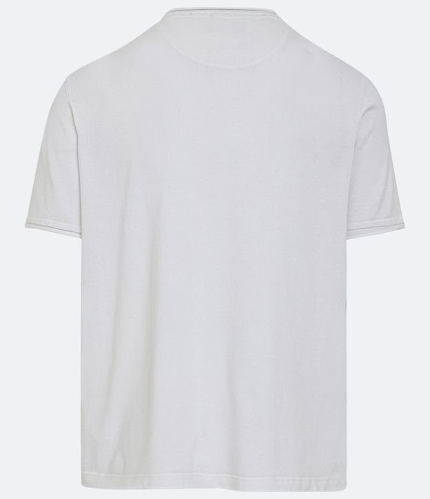 Remera Manga Corta en Algodón Blanco 6