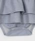 Imagem miniatura do produto Vestido Body Infantil Estampado de Lunares con Gatita - Talle 0 a 18 meses Azul 4