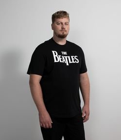 Camiseta Manga Curta The Beatles em Algodão - Plus Size