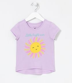 Blusa Infantil Estampa de Sol Feliz - Tam 1 a 5 anos