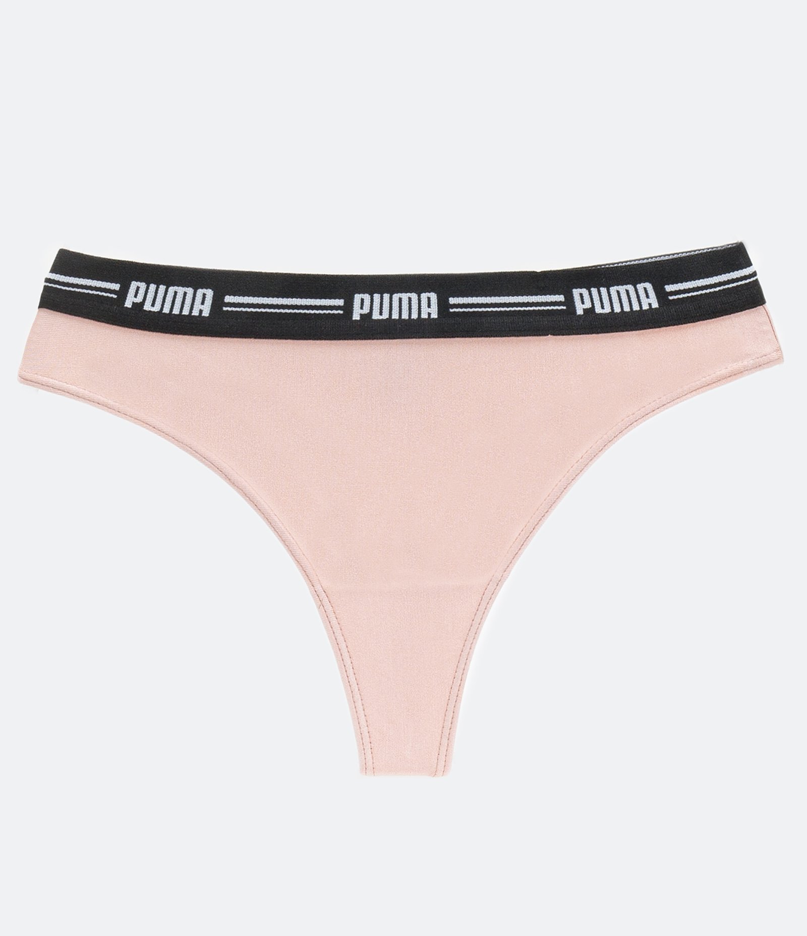 Calcinha Biquíni Fio em Modal com Elástico Escrito Puma Rosa 1
