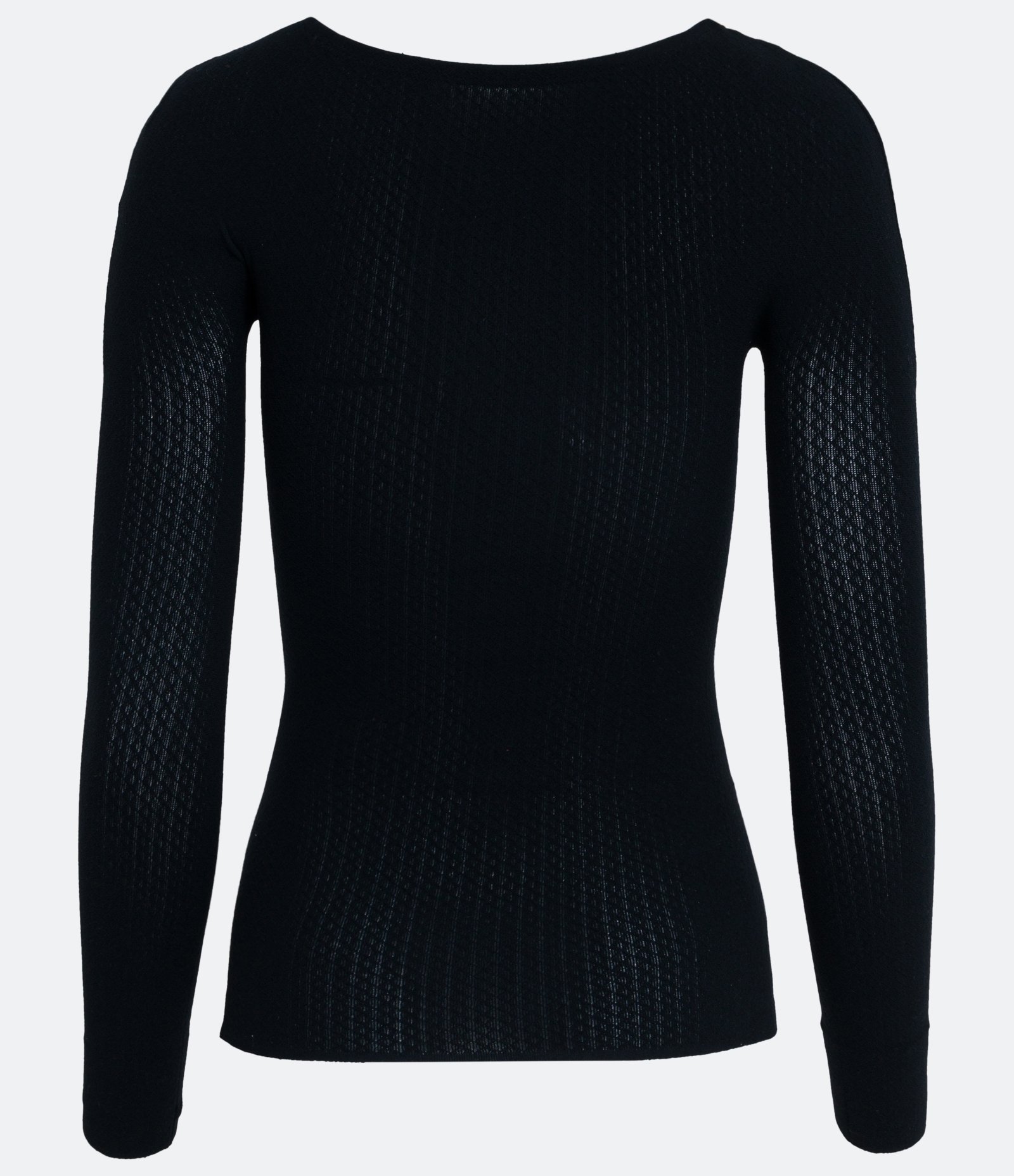 Blusa Camisete em Microfibra com Manga Longa sem Costura TriFil Preto 6