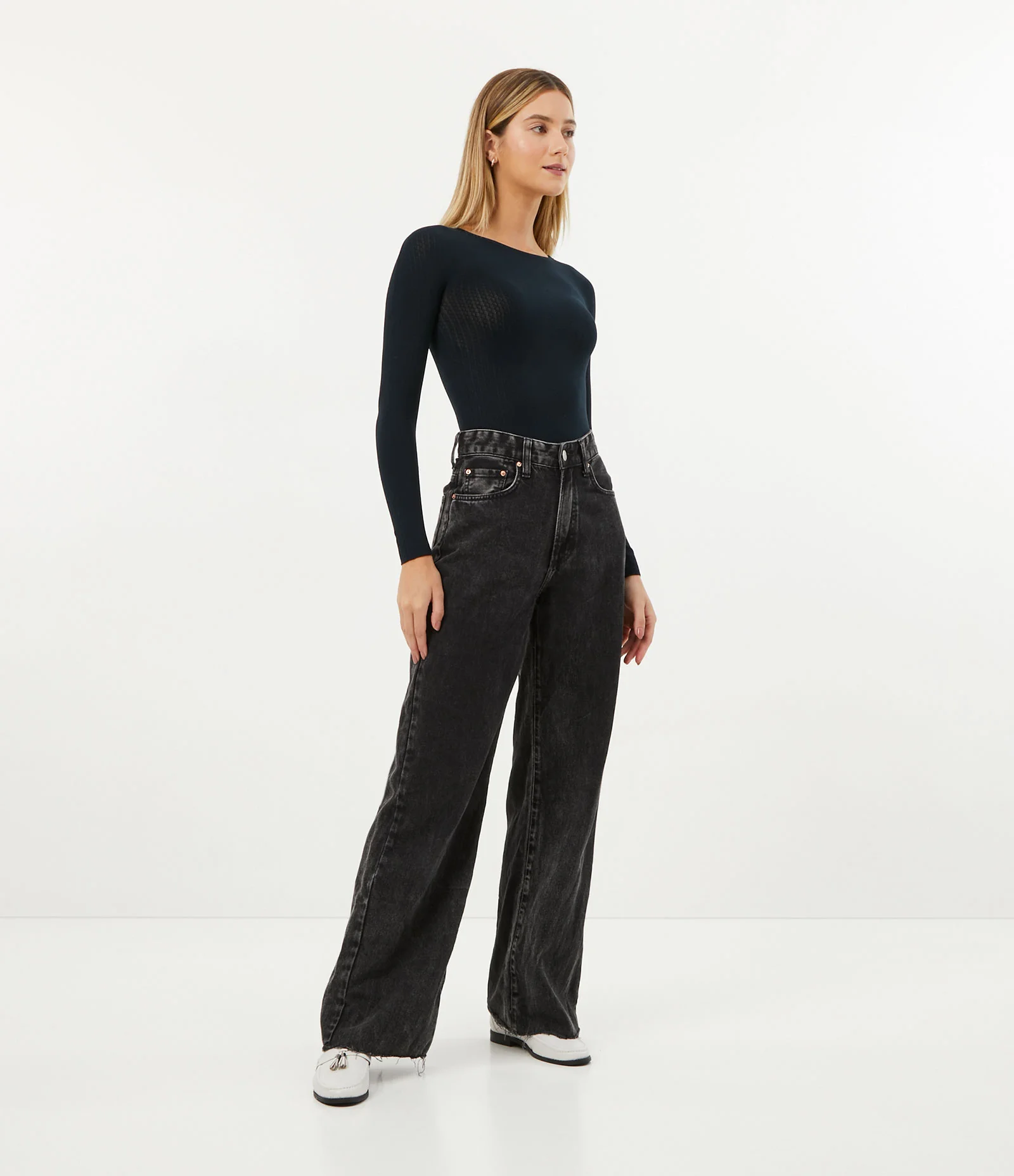 Blusa Camisete em Microfibra com Manga Longa sem Costura TriFil Preto 2