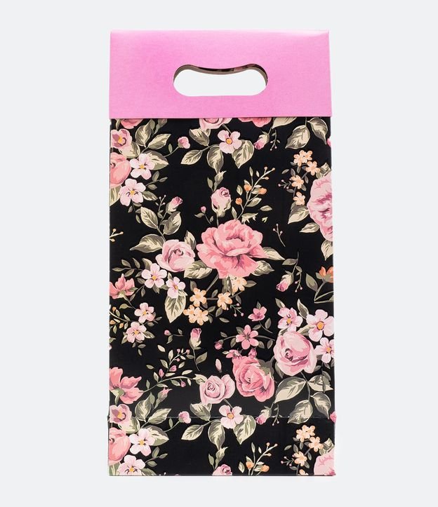 Sacola P Papel com Estampa Floral