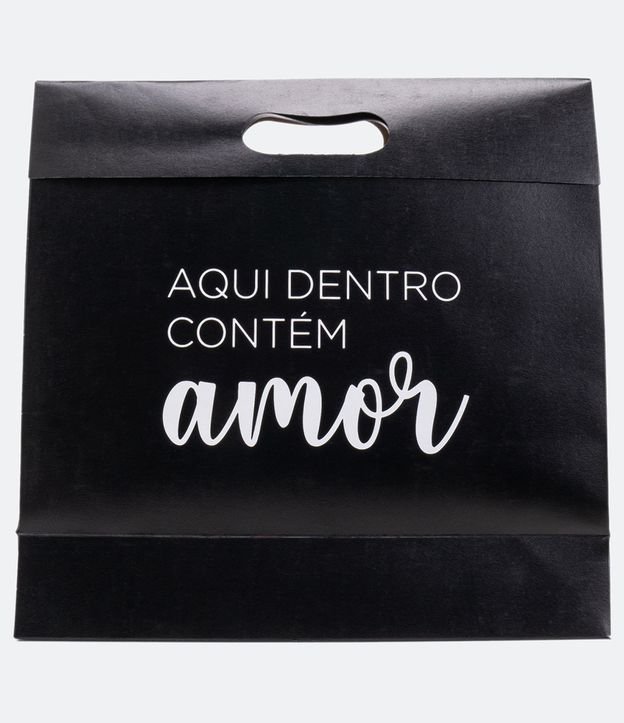 Embalagem de Presente Estampa Aqui Dentro Contém Amor