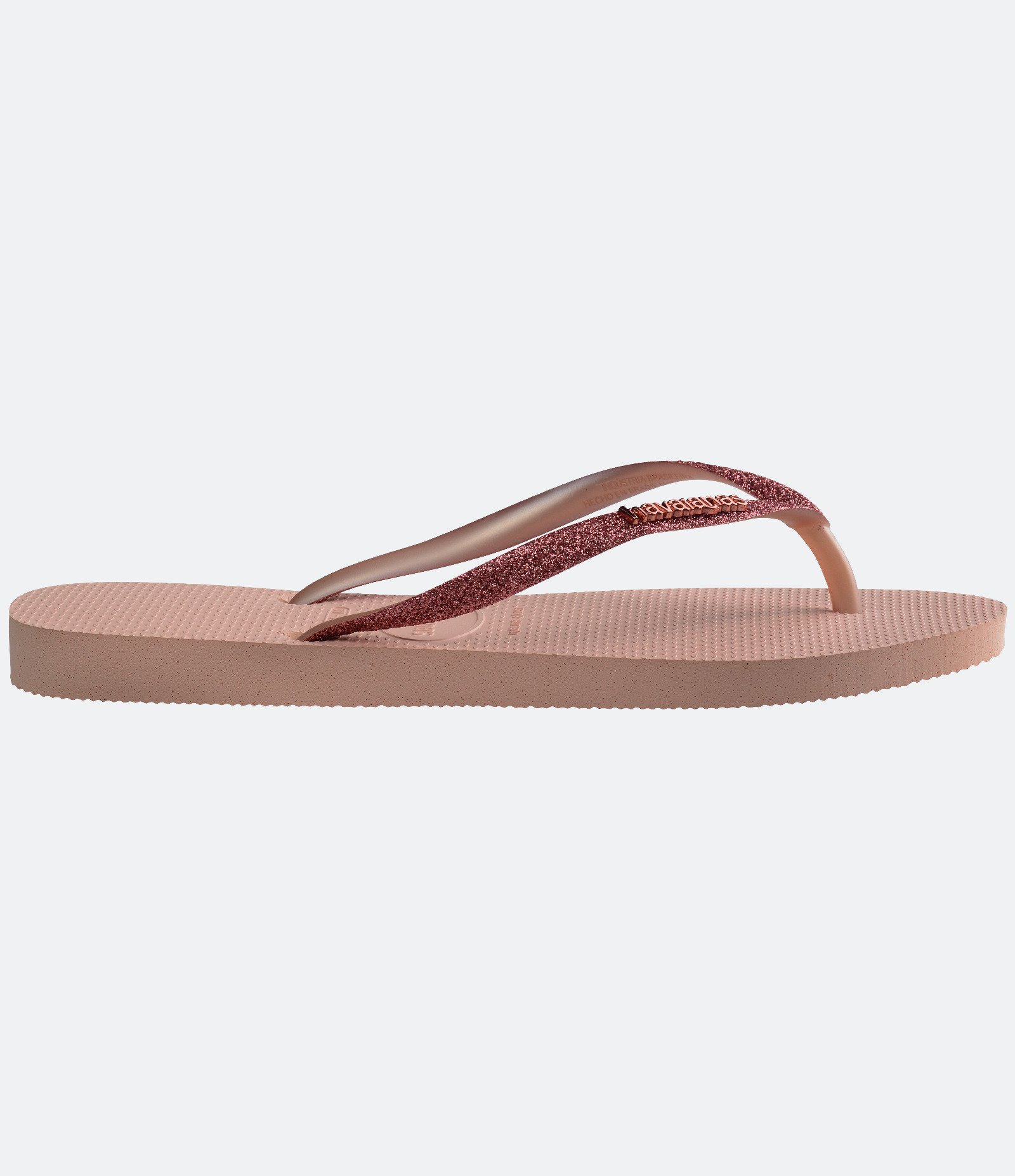 Chinelo Havaianas Tiras Finas com Glitter Rosa 3