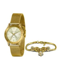 Kit Relógio Feminino Lince LRG4670L-KI49C1KX Analógico + Brinde