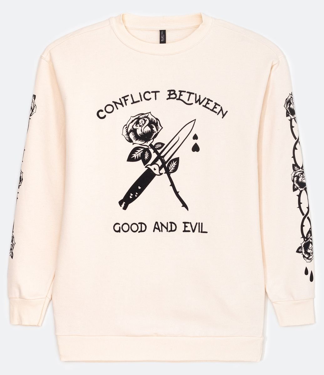evil face moletom com capuz