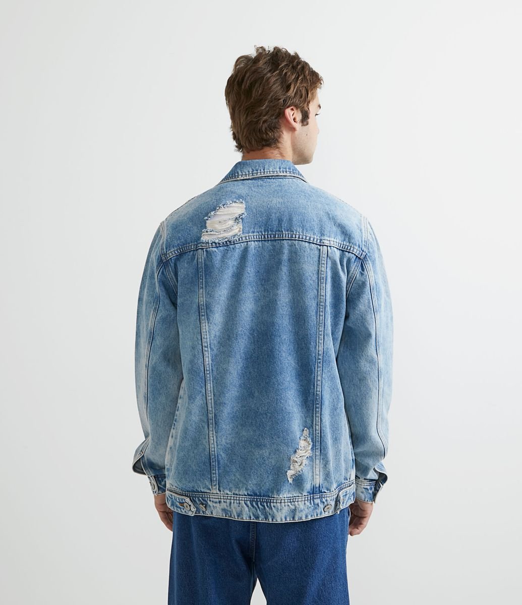 givenchy destroyed moletom com capuz blue