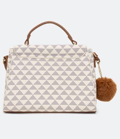 beige satchel bolsa