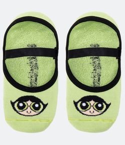 Meia Sapatilha em Algodão com Estampa Docinho Meninas Superpoderosas