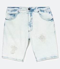 Bermuda Skinny Jeans com Puídos
