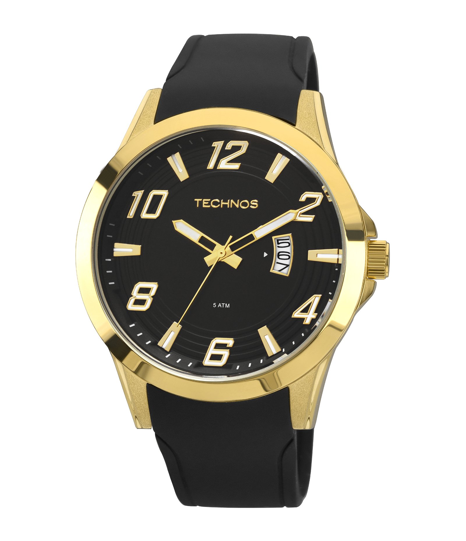 Relógio Masculino Technos 2115KQA8P Analógico Preto 1