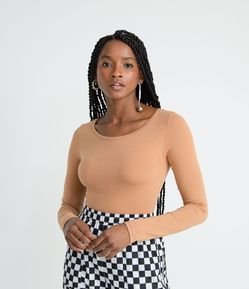 Kit 2 Blusas Básicas em Algodão com Mangas Longas