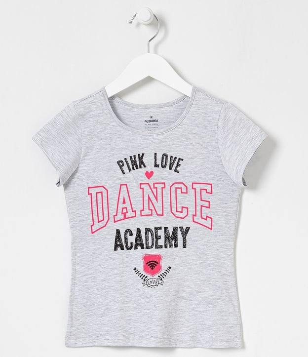 Blusa Infantil com Estampa Dance Academy - Tam 5 a 14 anos
