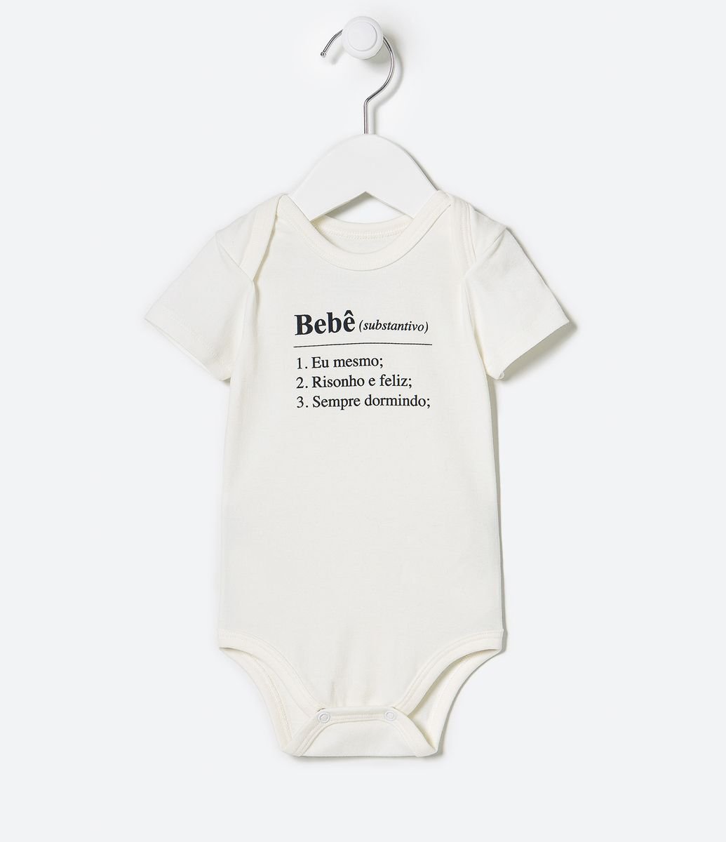Body Infantil Estampa Dicionário Palavra Bebê - Tam 0 a 18 meses Menor preço em Body Infantil Estampa Dicionário Palavra Bebê - Tam 0 a 18 meses