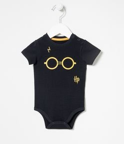 Body Infantil Estampa Harry Potter - Tam 0 a 18 meses