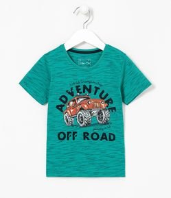 Camiseta Infantil com Estampa Carro - Tam 1 a 5 anos