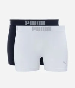 Kit 02 Cuecas Boxer em Microfibra sem Costura Puma