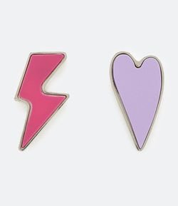 Maxi Brinco de Raio e Coração por Chica Capeto