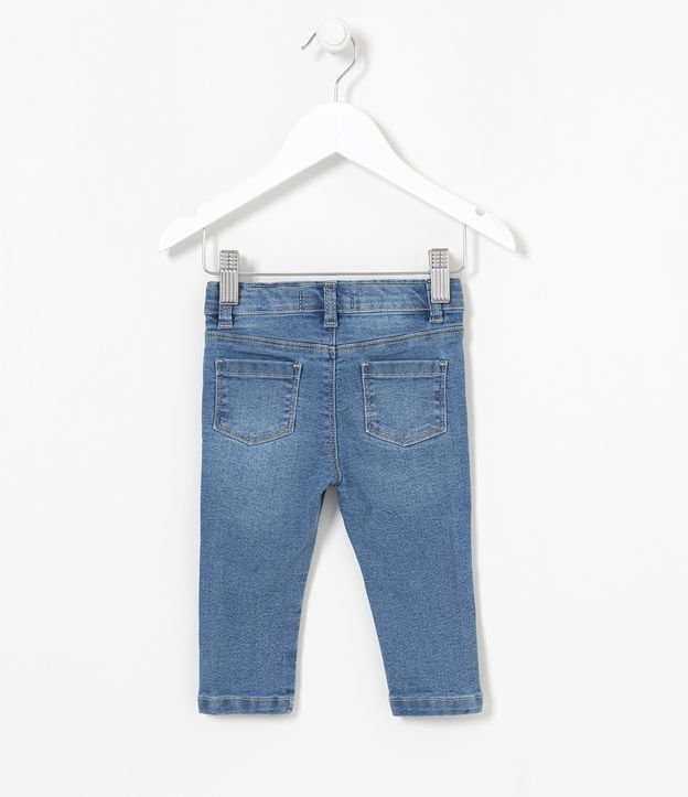 Pantalón Infantil en Jeans con Bolsillos - Talle 0 a 18 meses Azul 2